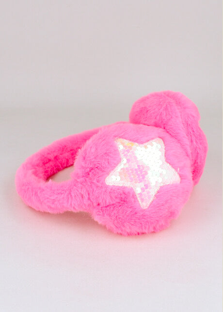 EARJERAS Fluffy stars PINK