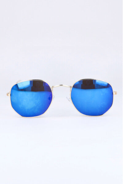 Geometric circle lenses BLUE