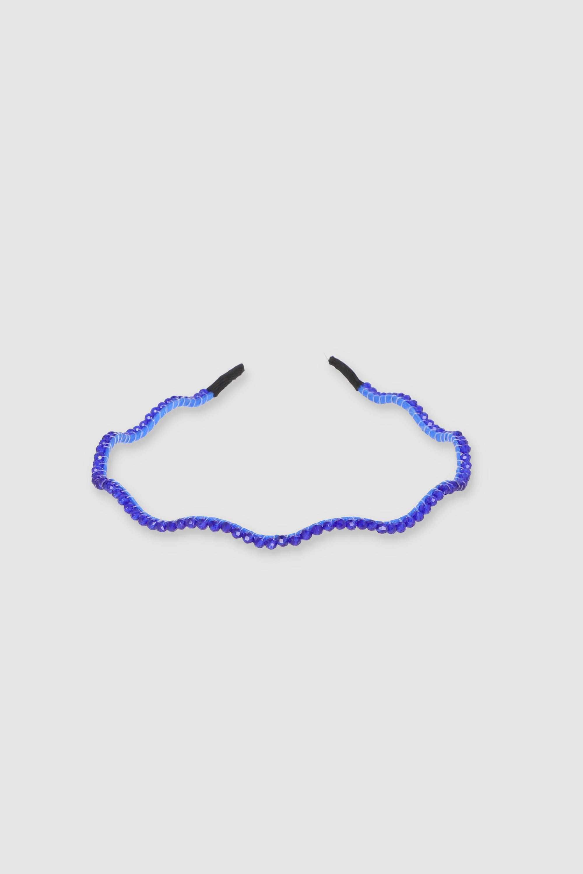 Undulating shine headband King blue