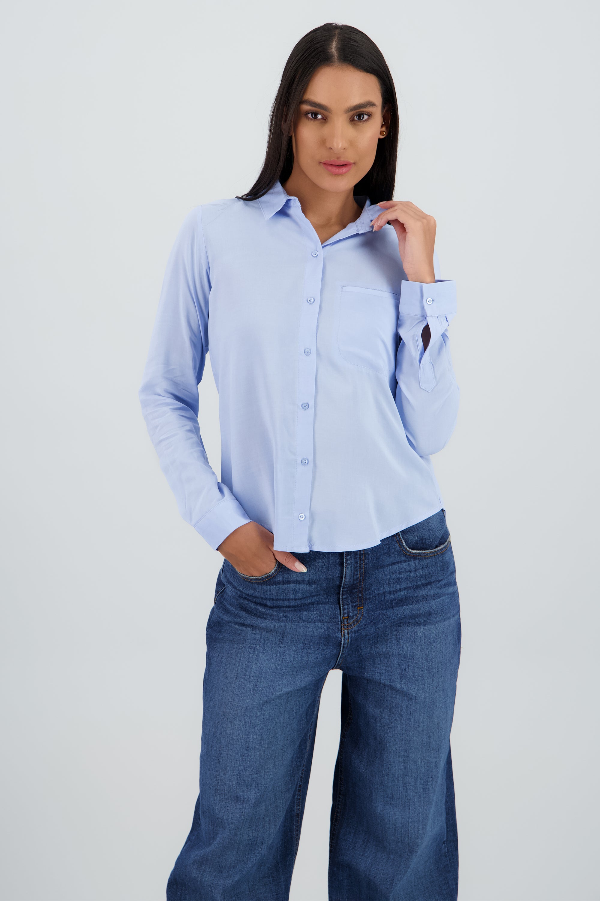 Camisa Bolsa AZUL PASTEL