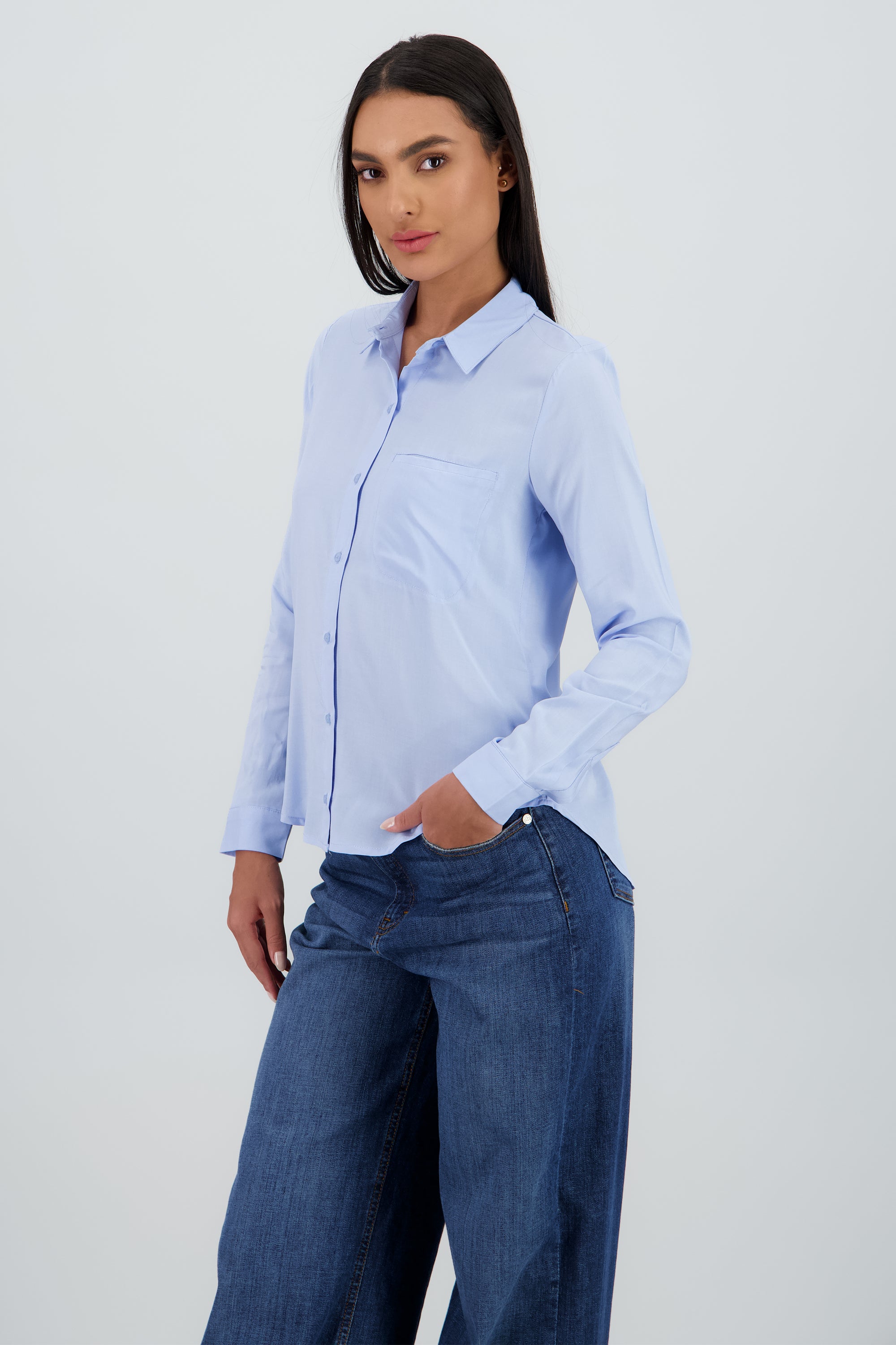 Camisa Bolsa AZUL PASTEL