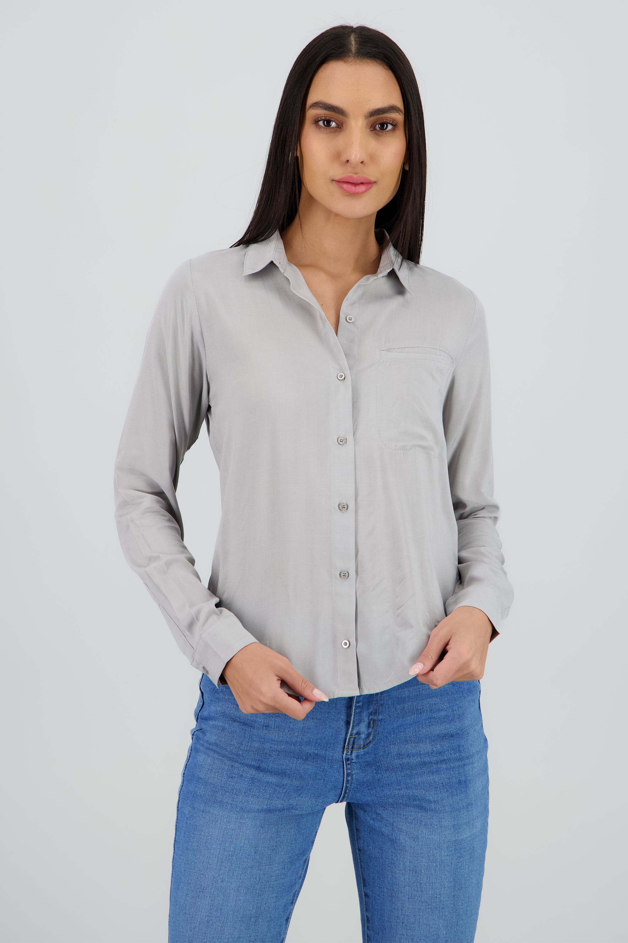 Camisa Bolsa GRIS CLARO