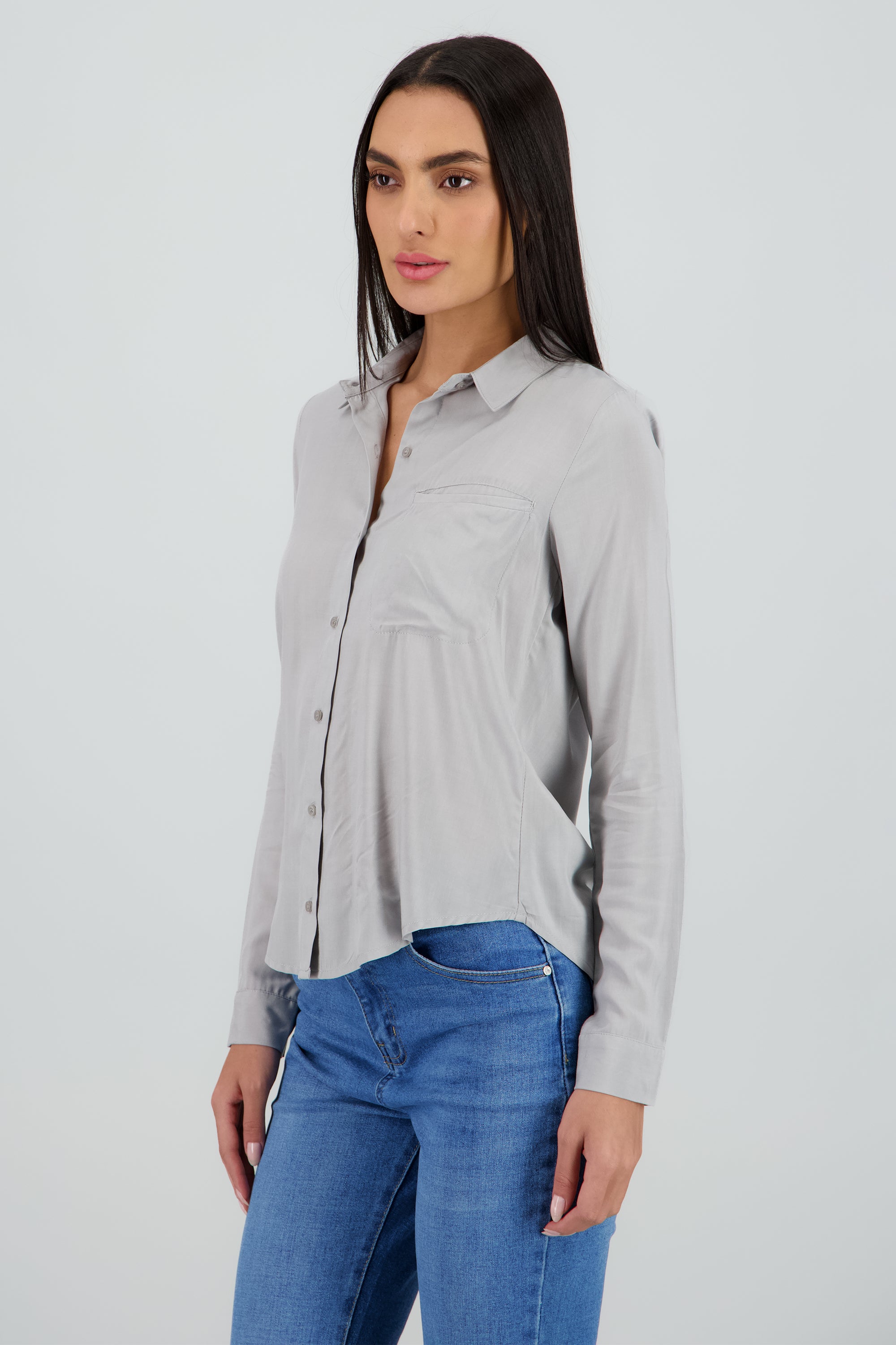 Camisa Bolsa GRIS CLARO