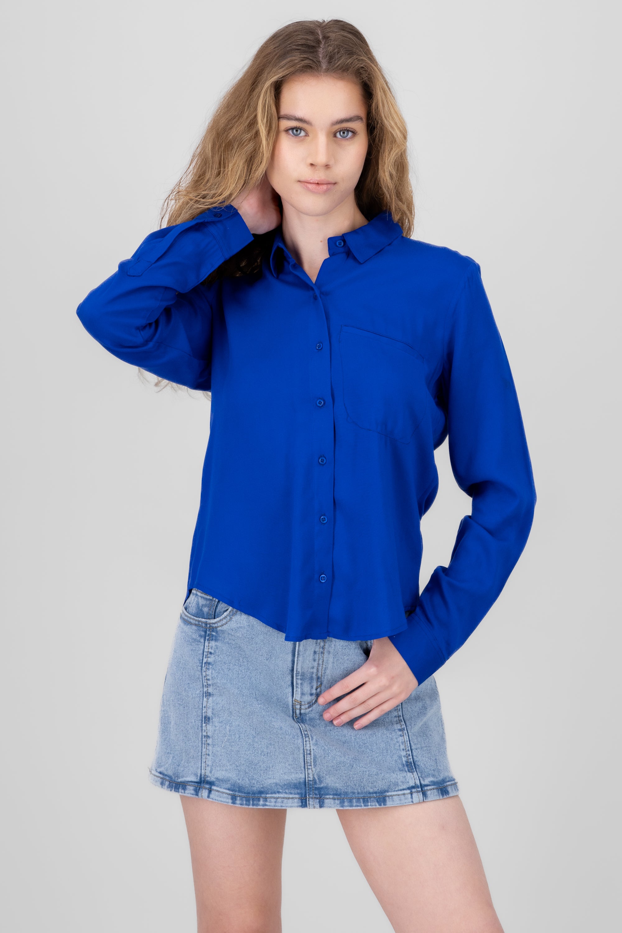 Bag shirt Electric blue