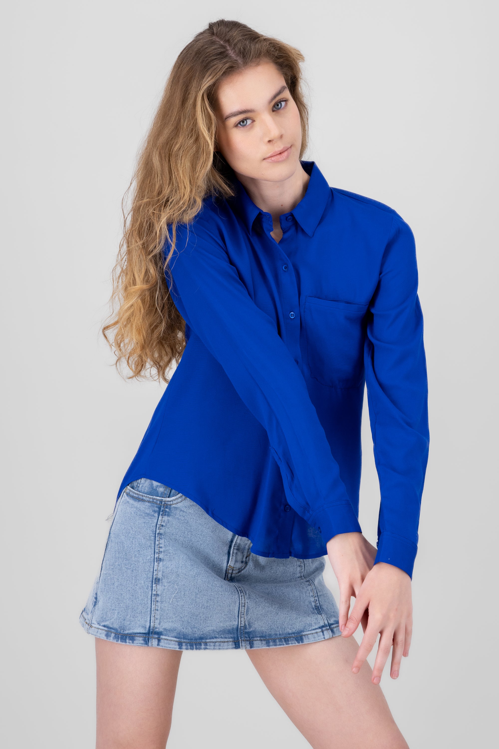 Bag shirt Electric blue