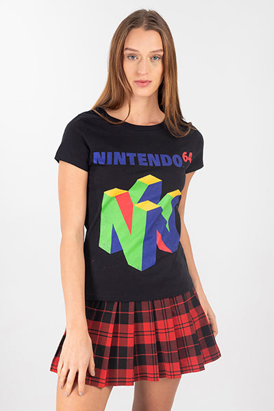 Nintendo 64 shirt BLACK