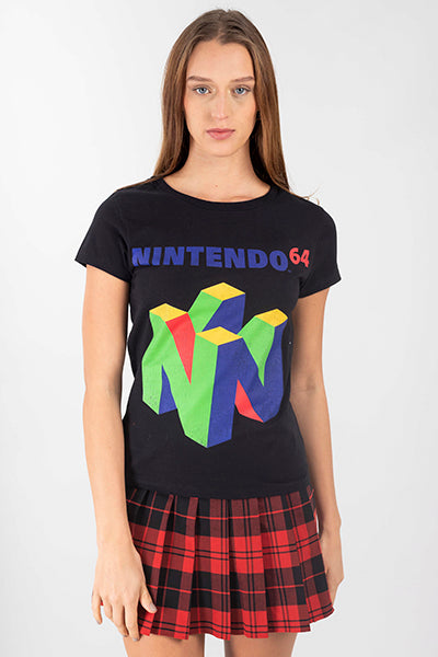 Nintendo 64 shirt BLACK