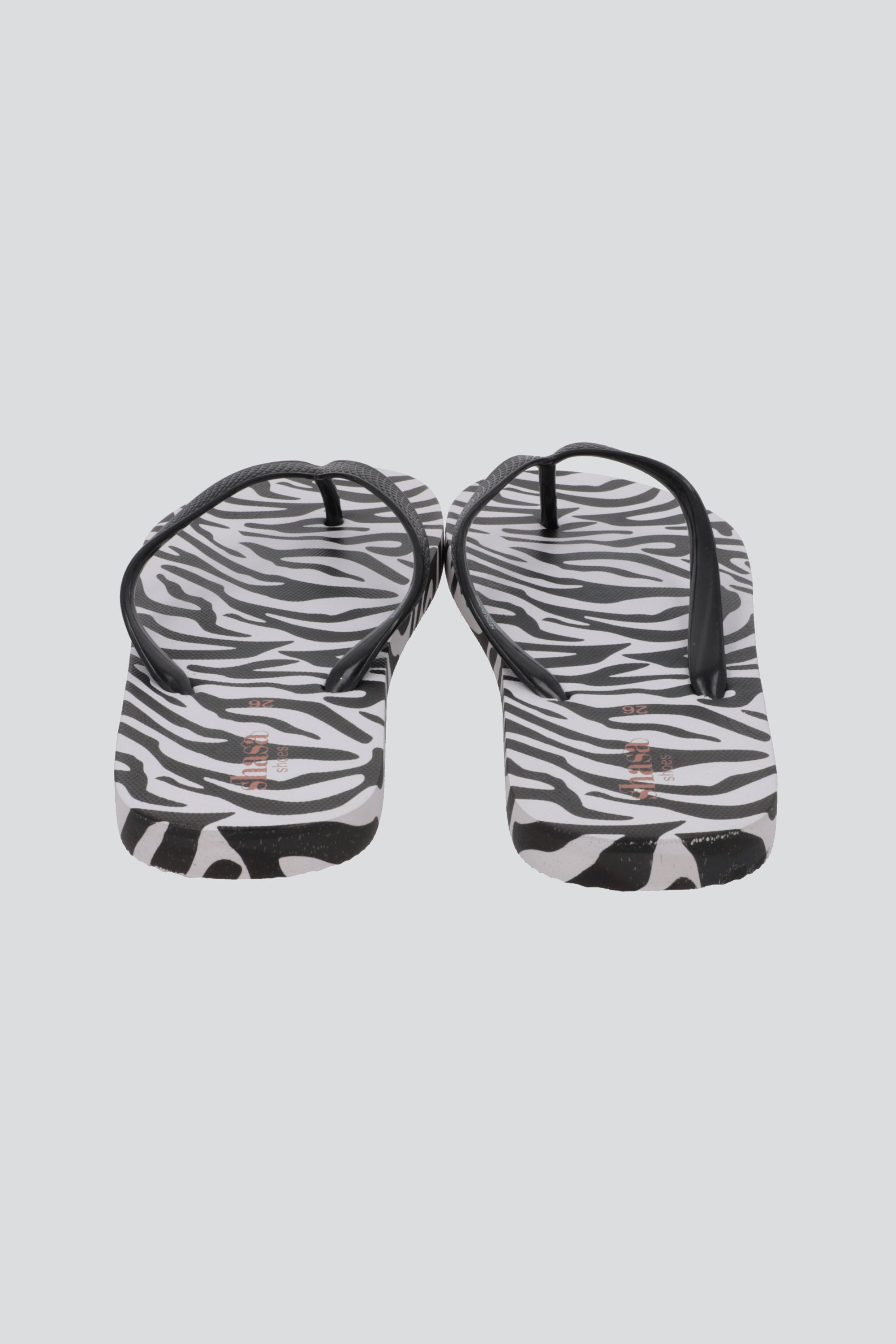 Flip flop animal print NEGRO BLANCO