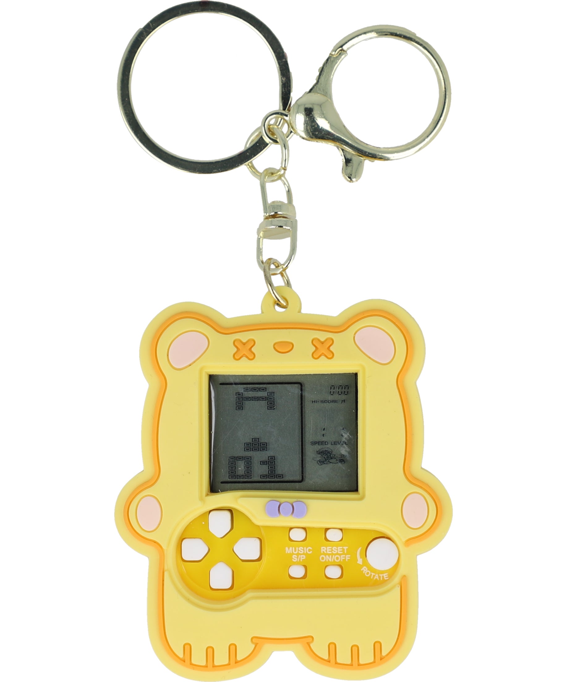 Keychain Retro Bear YELLOW