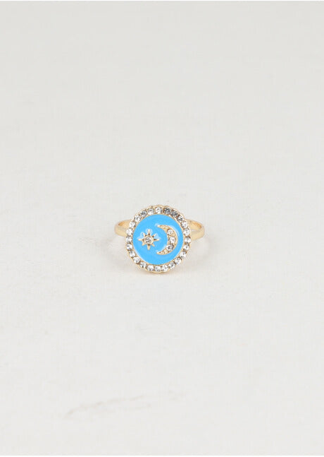 Luna circle ring BLUE