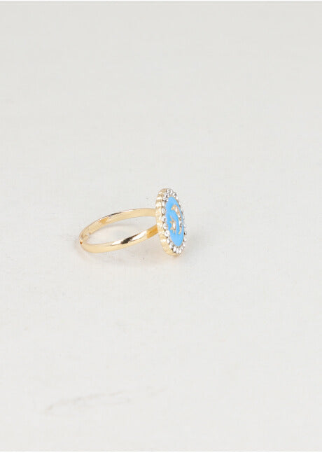 Luna circle ring BLUE