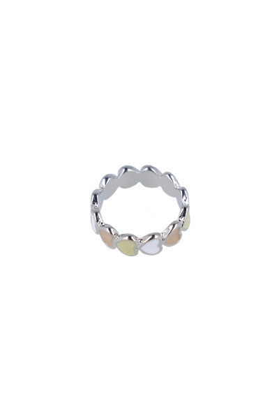 Anillo Corazones Multicolor BLANCO COMBO