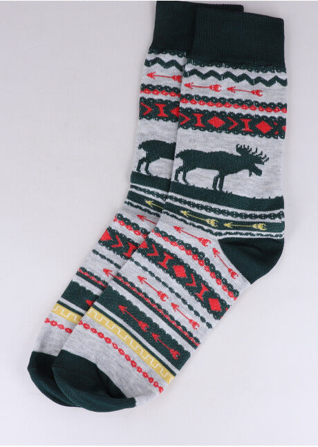 Set 3 Pares Animal Socks Forest MULTICOLORED