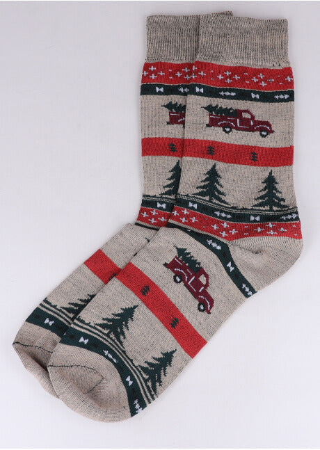 Set 3 Pares Animal Socks Forest MULTICOLORED