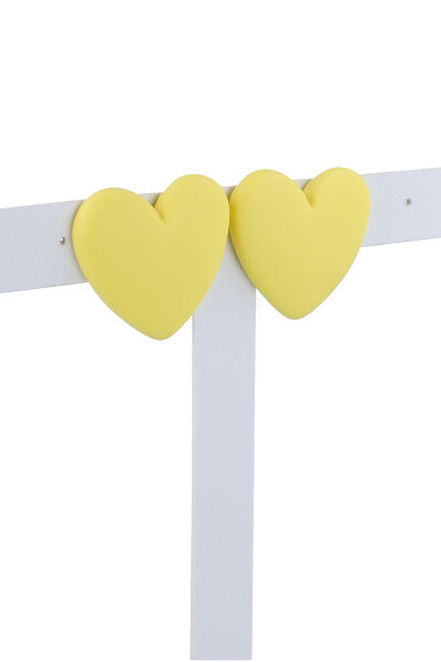 Stud Heart earrings YELLOW