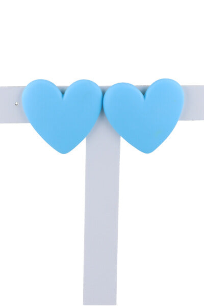 Stud Heart earrings BLUE