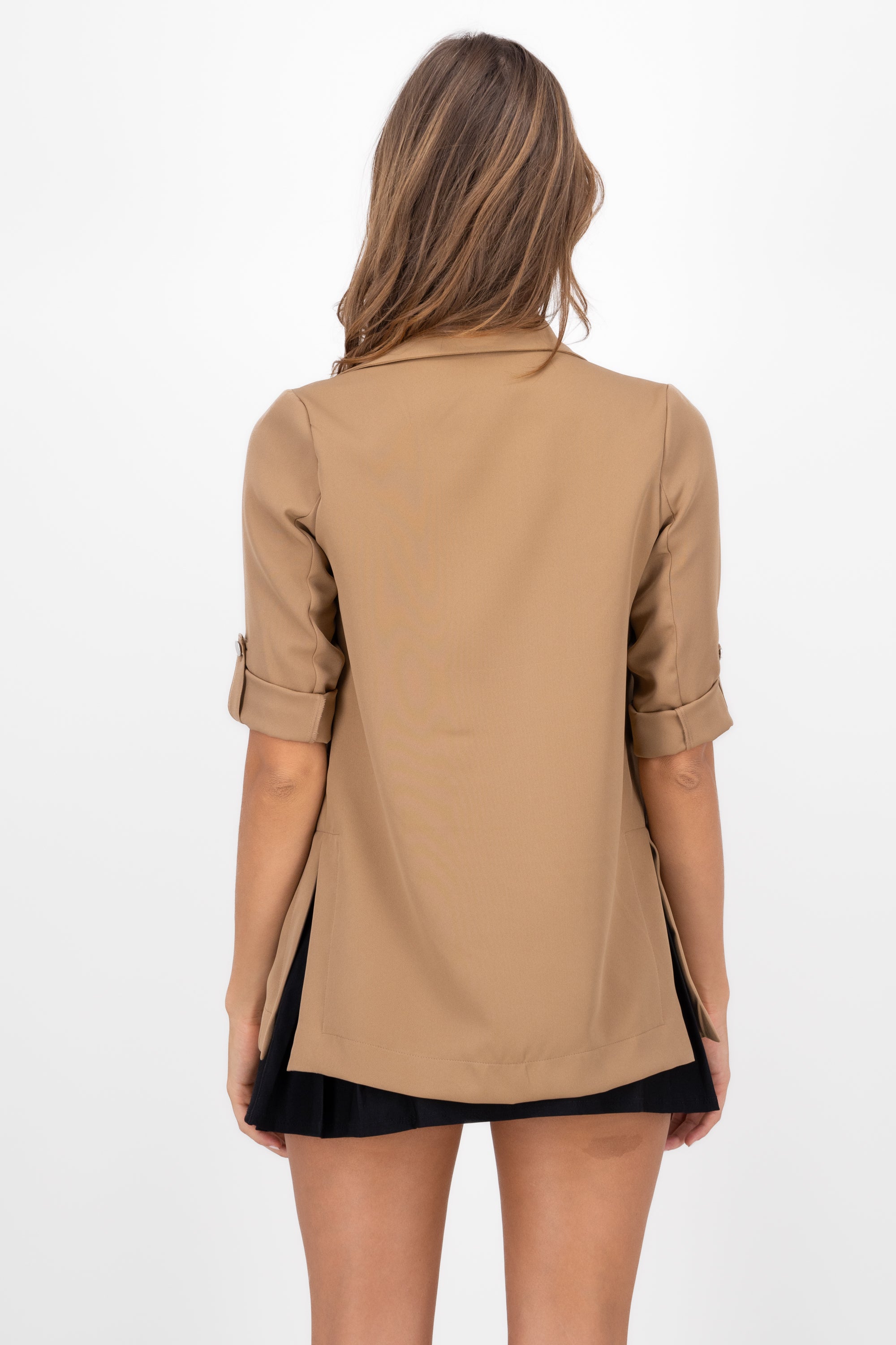 Saco Liso Manga Elevadores KHAKI