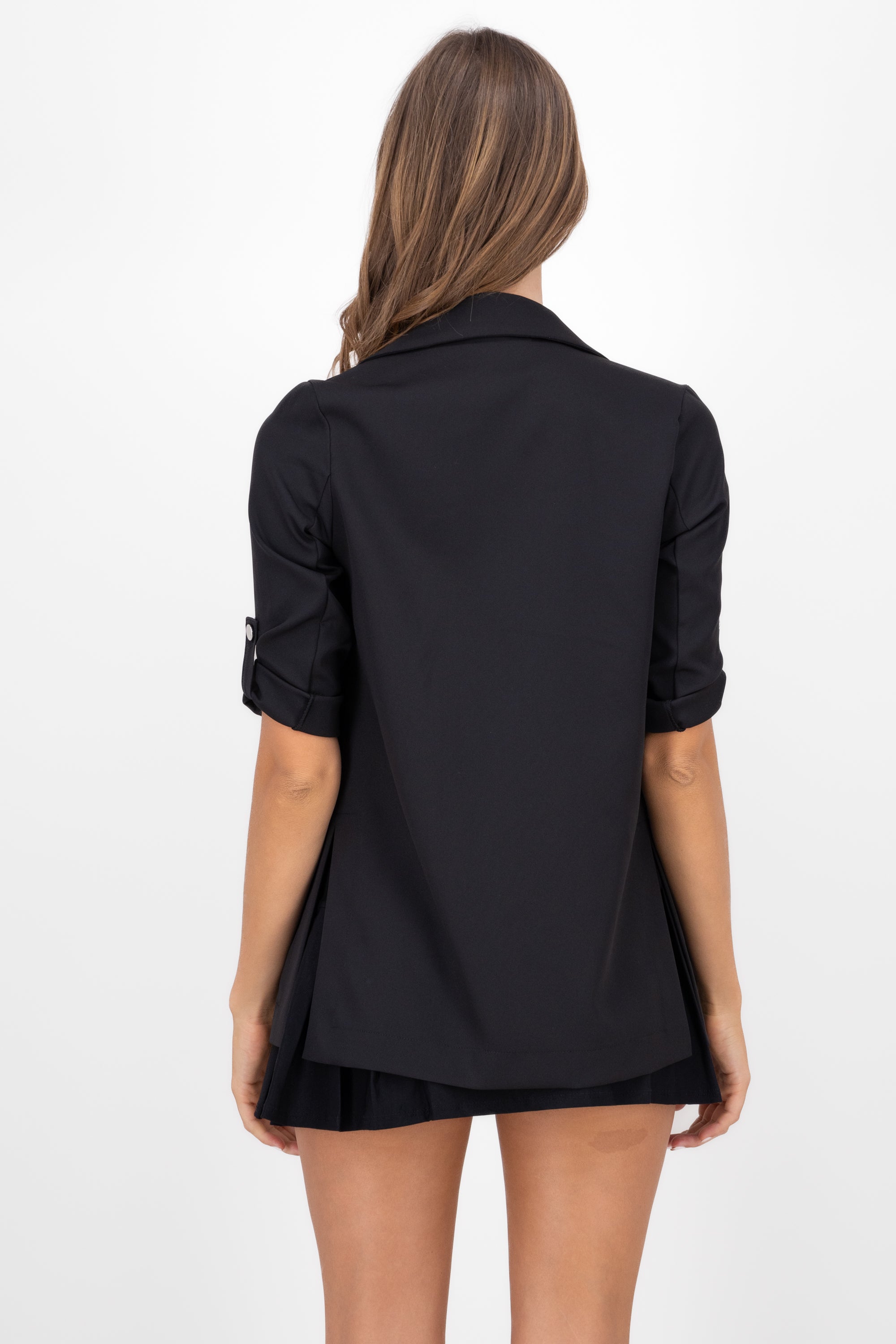 Saco Liso Manga Elevadores NEGRO