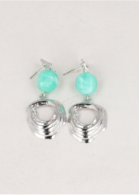 Earrings shape stone SILVER