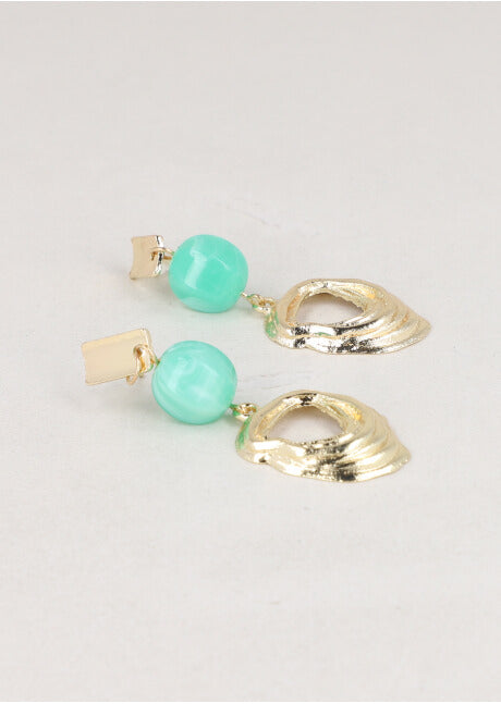 Earrings shape stone GOLD