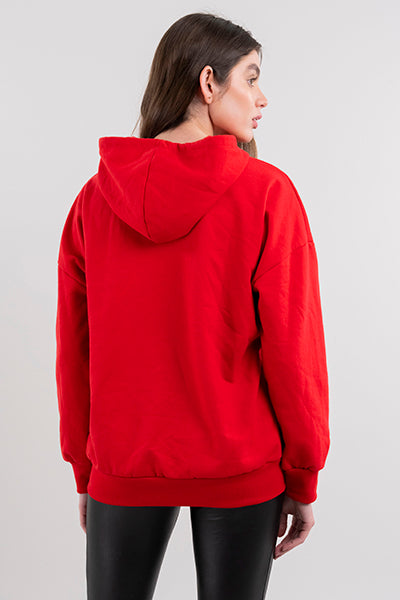 Hoodie estampado navideño Star Wars ROJO