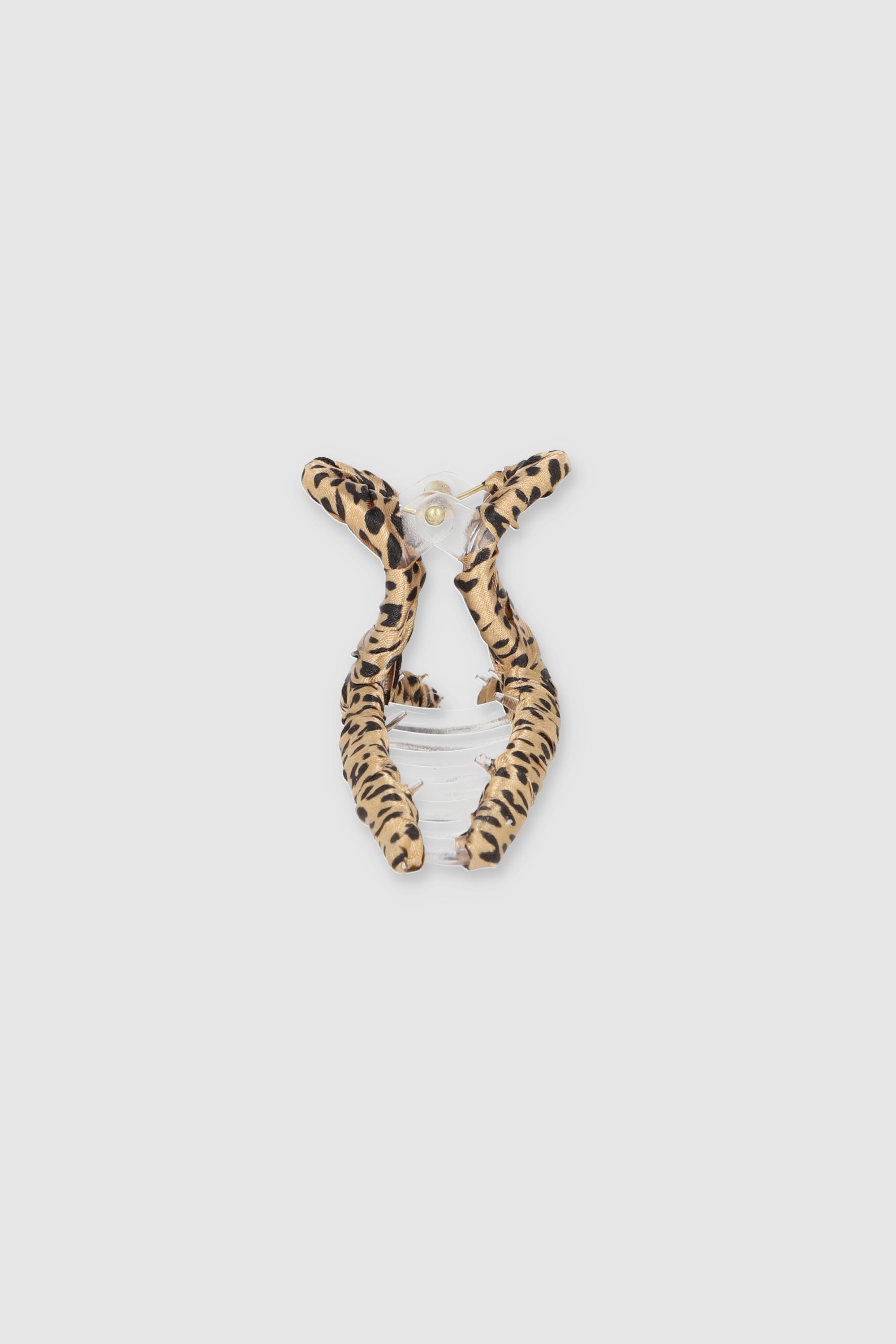 Animal Print curved clamp COFFEE