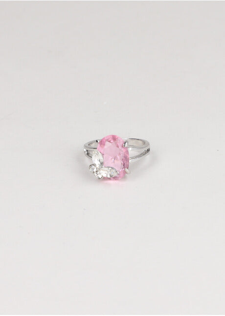 Anillo mariposa cristal ROSA