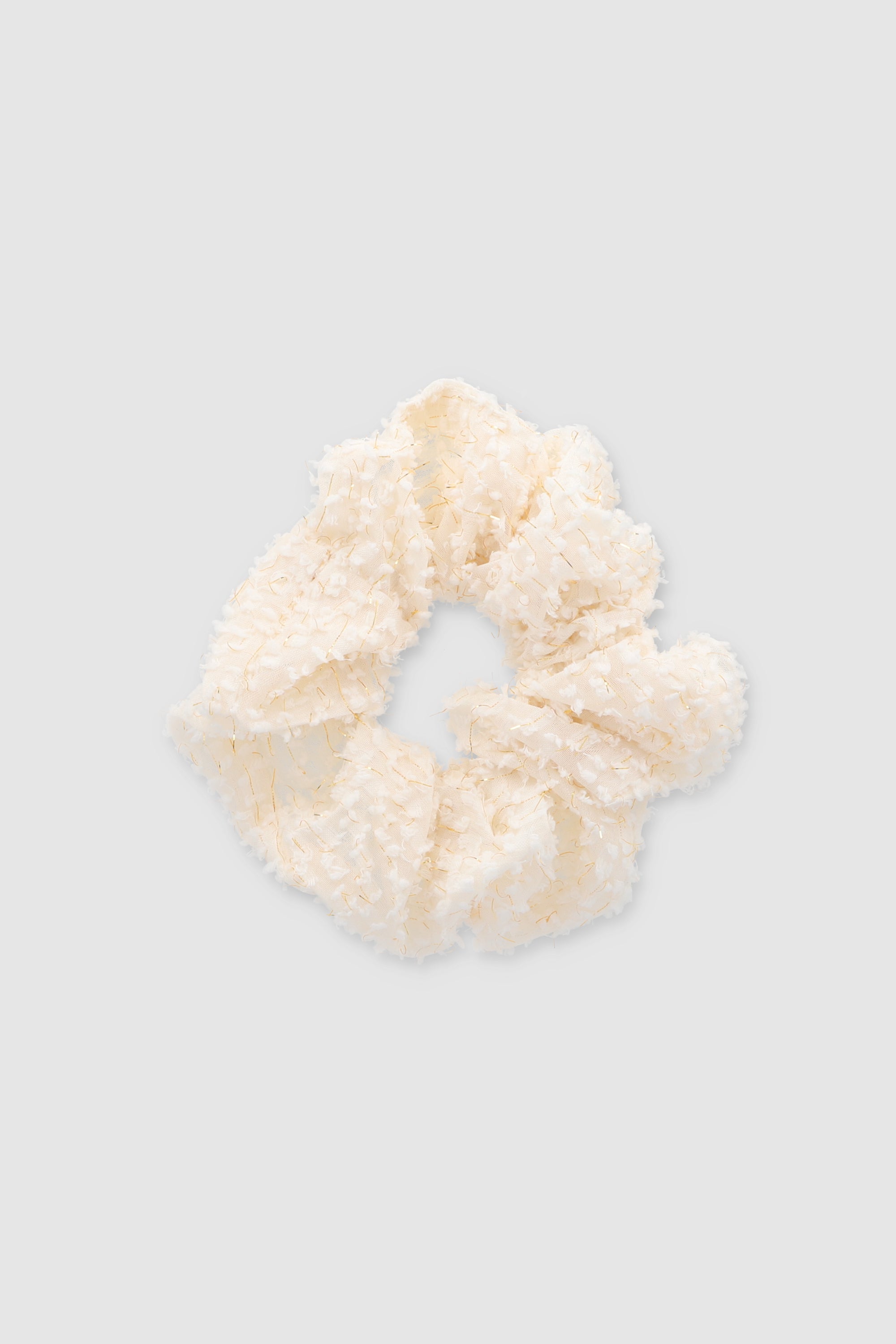 Scrunchie Textura Lurex HUESO