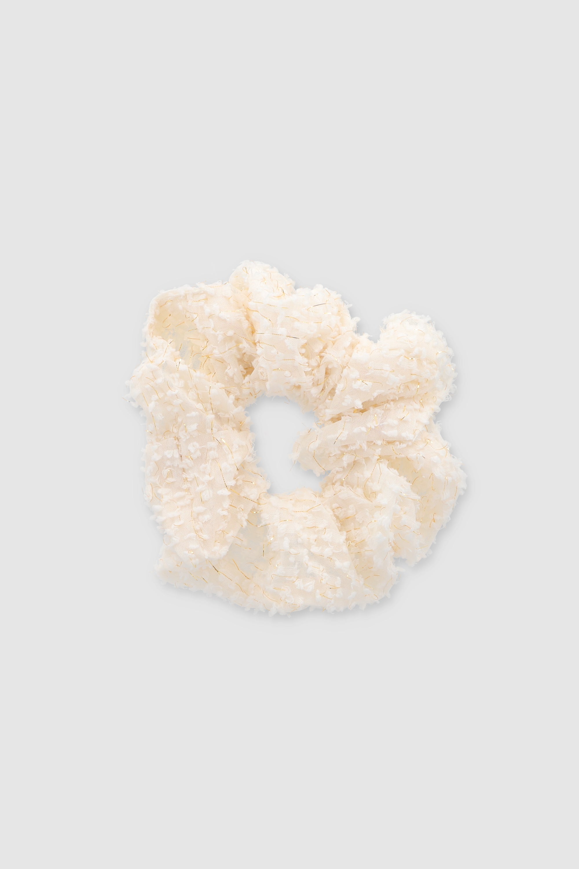 Scrunchie Textura Lurex HUESO