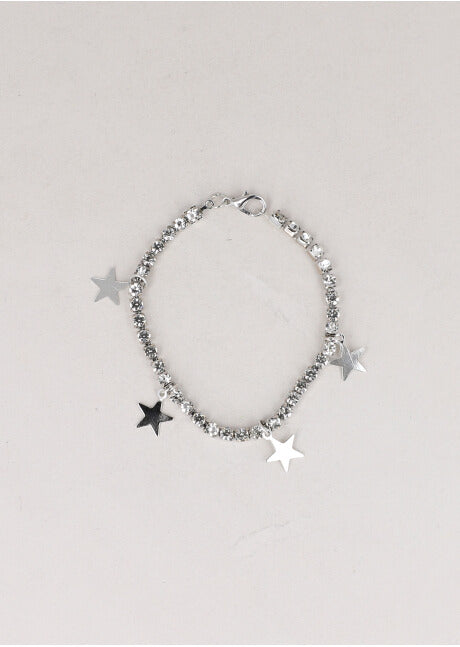 Pulsera Charms Estrellas PLATA