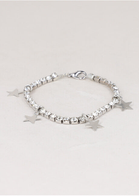 Pulsera Charms Estrellas PLATA