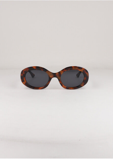 Oval oval lenses COFFEE