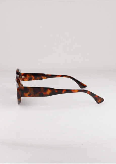 Oval oval lenses COFFEE