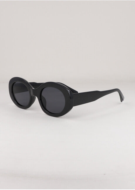 Oval oval lenses BLACK