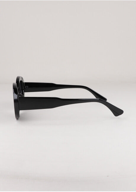 Oval oval lenses BLACK