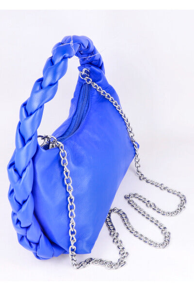 Bolsa Baguette Asa Trenzada AZUL