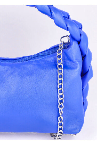 Bolsa Baguette Asa Trenzada AZUL