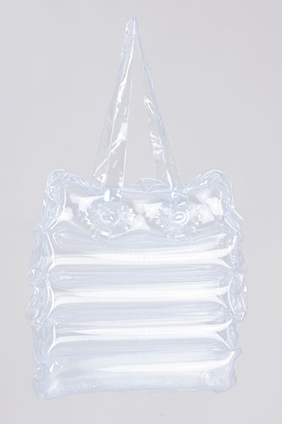 Inflatable tote bag TRANSPARENT