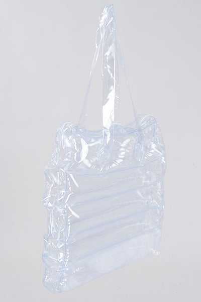 Inflatable tote bag TRANSPARENT