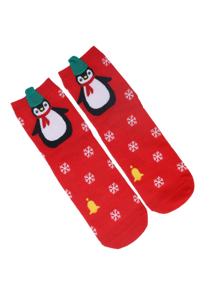 CALCETA FABRIC CHRISTMAS CHARACTER Red