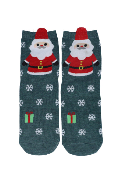 CALCETA FABRIC CHRISTMAS CHARACTER GREEN