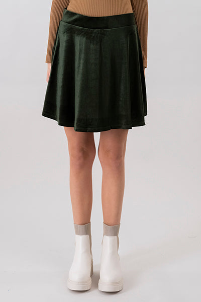 Mini Velvet Lisa Skirt Waist Media Green bottle