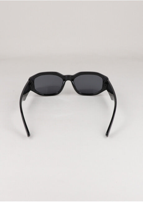 Smooth oversize lenses BLACK