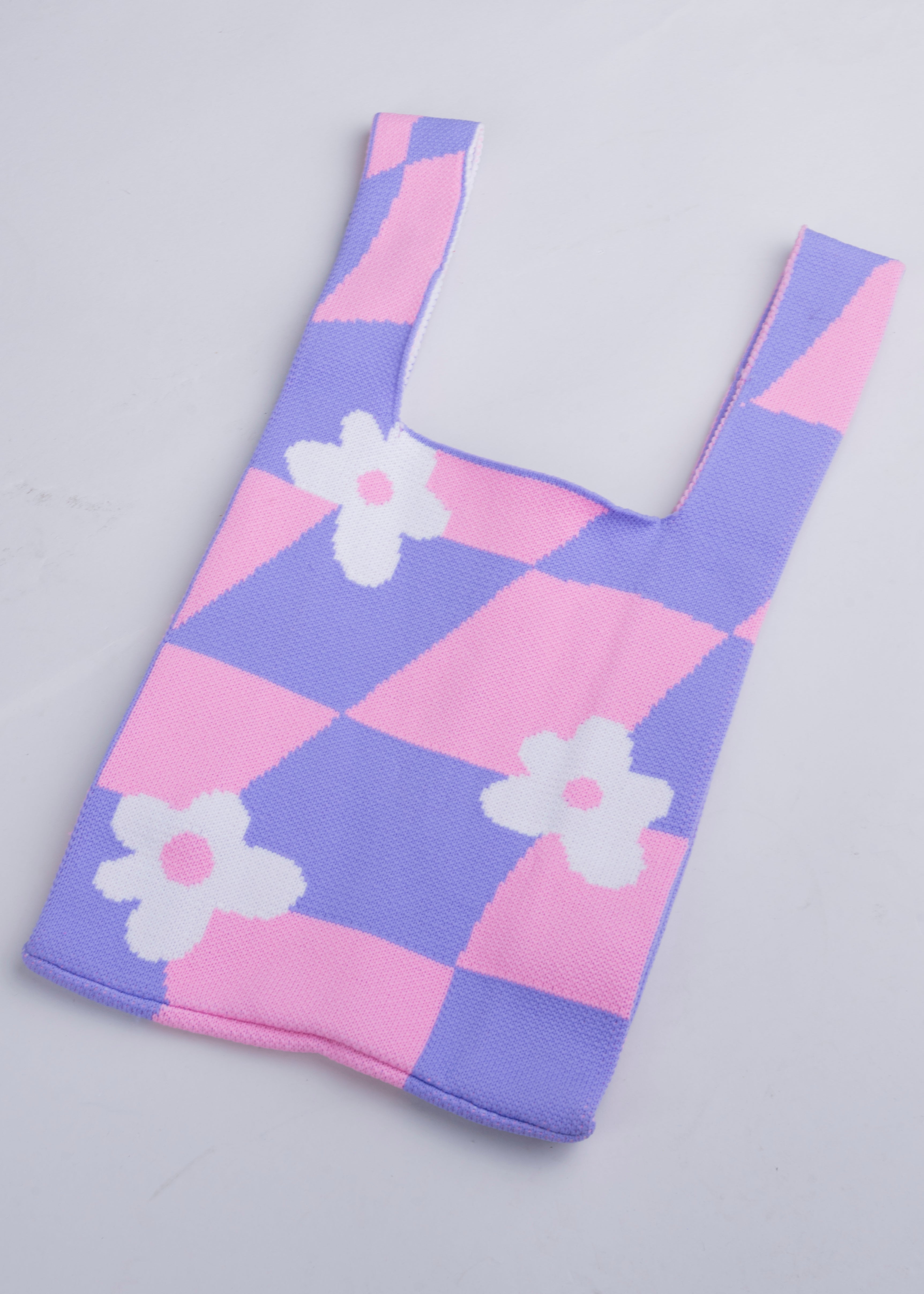 FLOWER TOTE BAG PURPLE