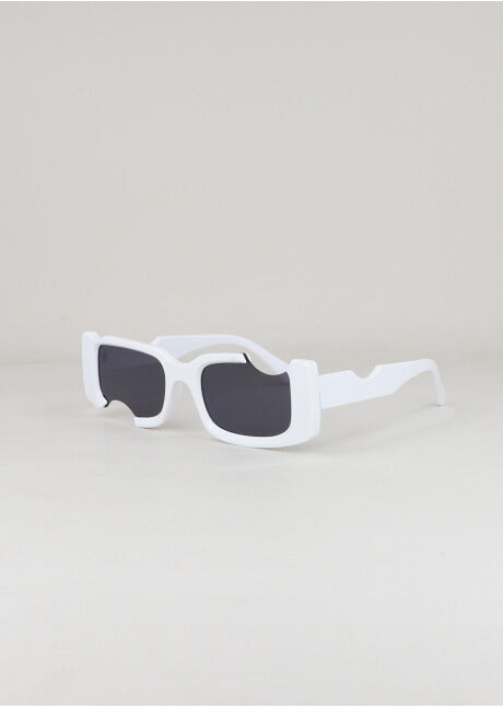 CUT OUT Rectangular Lenses WHITE