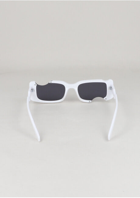 CUT OUT Rectangular Lenses WHITE
