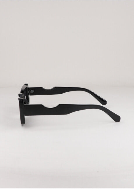 CUT OUT Rectangular Lenses BLACK