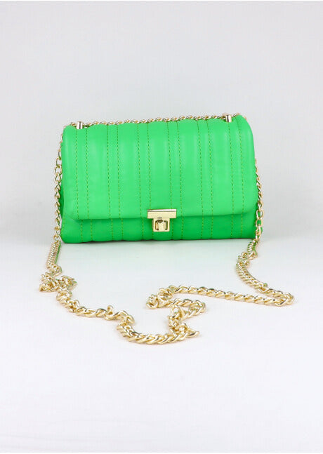 Capitoned crossbody bag GREEN