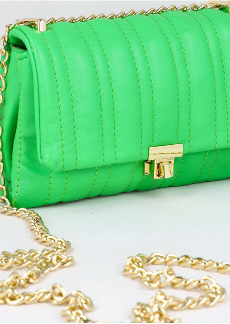 Capitoned crossbody bag GREEN