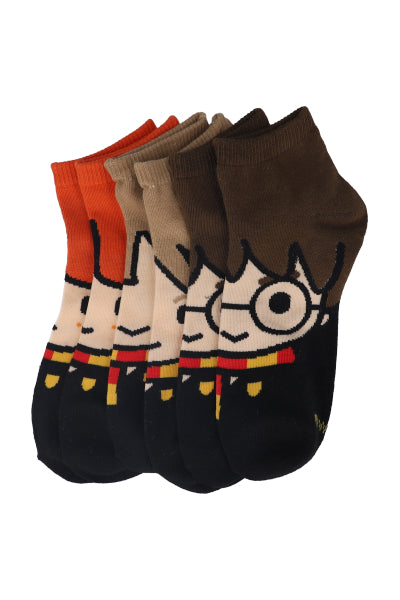 Set 3 pairs Harry Potter socks BLACK